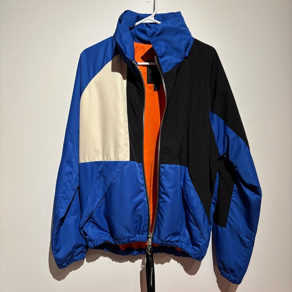 Daniel Patrick Colorblock Track Jacket Reversable Small Zip Up Retro Windbreaker